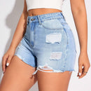 Prive Shorts De Mezclilla Desgastados Para Mujeres