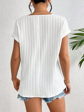 LUNE Camisa De Manga Murcielago Con Parche De Crochet