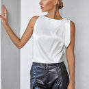 Prive Blusa Sin Mangas Con Nudo En El Hombro