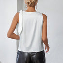 Prive Blusa Sin Mangas Con Nudo En El Hombro