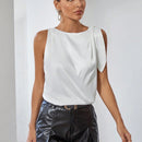 Prive Blusa Sin Mangas Con Nudo En El Hombro