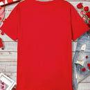 Camiseta De Mujer A Juego Para El Dia De San Valentin Con Patron De Corazon De Amor Para La Familia