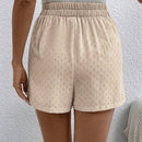 LUNE Pantalones Cortos De Cintura Alta Y Delantera Con Lazo Para Mujer
