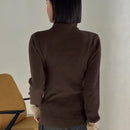 FRIFUL Jersey De Cuello Alto De Manga Larga Para Mujer