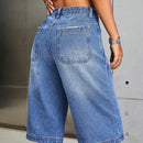 EZwear Shorts en mezclilla con bolsillo oblicuo