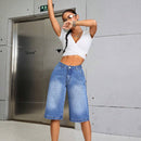 EZwear Shorts en mezclilla con bolsillo oblicuo