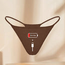 Tanga sexy para mujer, suave y comoda con impresion de letras finas, ideal para uso diario
