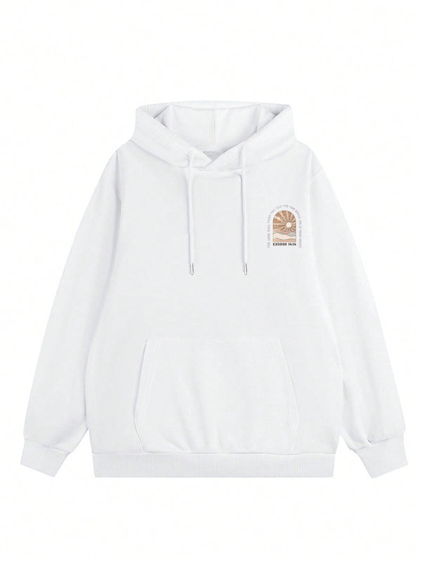 Nuevo sueter con capucha informal y suelto con estampado de sol para mujer, invierno 2024. nuestro sueter con capucha para mujer combina un diseno elegante con telas suaves para actualizar tu guardarropa.
