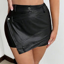 Slayr Falda Pantalon Con Dobladillo Irregular Para Mujer