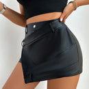 Slayr Falda Pantalon Con Dobladillo Irregular Para Mujer