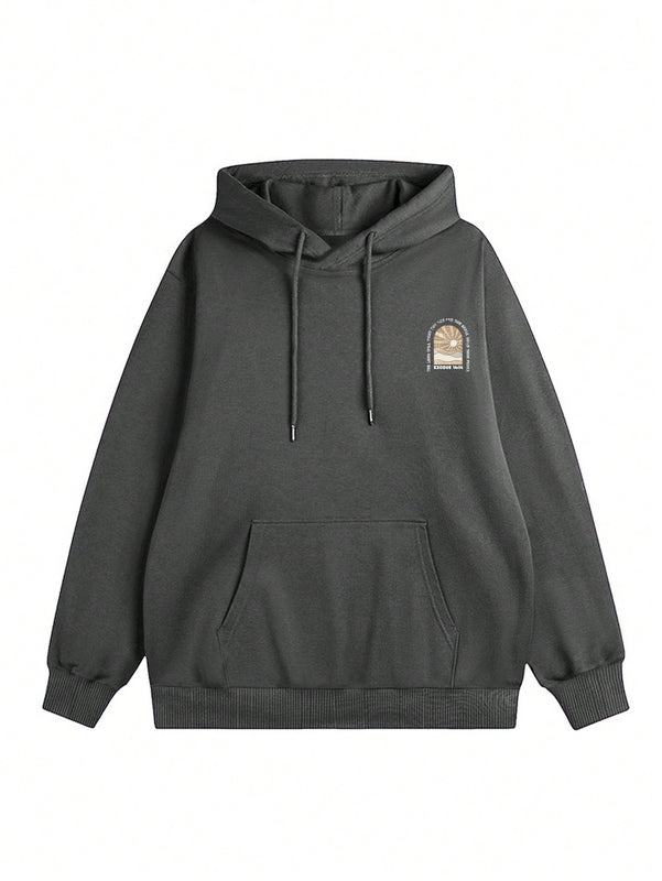 Nuevo sueter con capucha informal y suelto con estampado de sol para mujer, invierno 2024. nuestro sueter con capucha para mujer combina un diseno elegante con telas suaves para actualizar tu guardarropa.