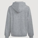 Lune sudadera con capucha texturizada para mujer