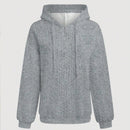Lune sudadera con capucha texturizada para mujer