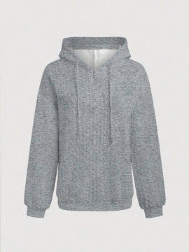 Lune sudadera con capucha texturizada para mujer