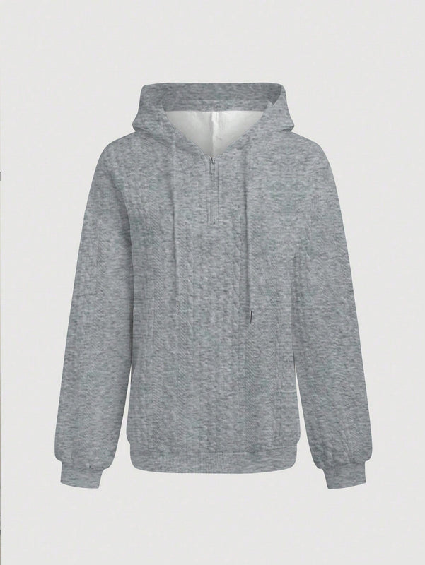 Lune sudadera con capucha texturizada para mujer