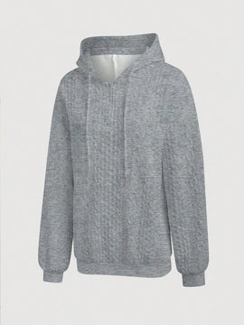Lune sudadera con capucha texturizada para mujer