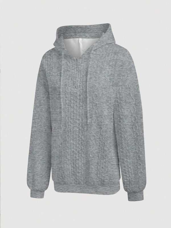 Lune sudadera con capucha texturizada para mujer