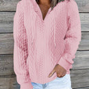 Lune sudadera con capucha texturizada para mujer