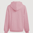 Lune sudadera con capucha texturizada para mujer