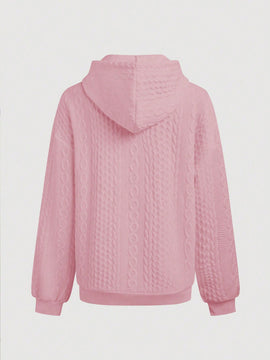 Lune sudadera con capucha texturizada para mujer