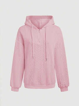Lune sudadera con capucha texturizada para mujer