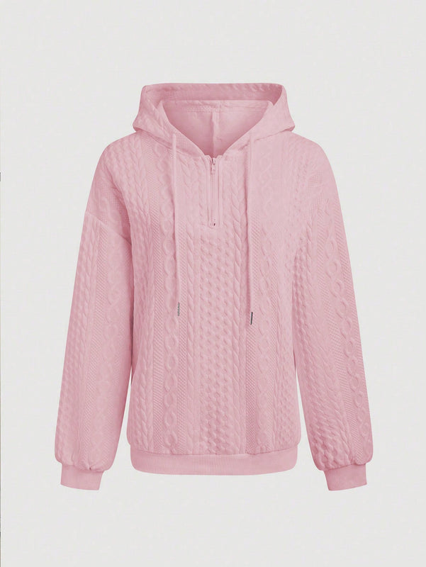 Lune sudadera con capucha texturizada para mujer