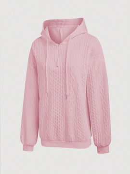 Lune sudadera con capucha texturizada para mujer