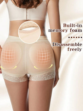 Panties De Aumento De Trasero Transpirables Con Almohadillas Reforzadas Para Tallas Grandes En El Mercado Global, Calzoncillos Moldeadores Para El Cuerpo Y Levantadores De Trasero Con Ribetes Delicados De Encaje