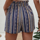 LUNE Pantalones Cortos De Mujeres Estilo Festivo Y Patron Geometrico