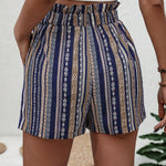 LUNE Pantalones Cortos De Mujeres Estilo Festivo Y Patron Geometrico