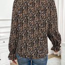 Frenchy Camisa Impresa Para Mujer Con Encaje