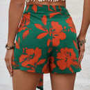 VCAY Shorts Estampados Florales Para Mujer Con Lazo Frontal