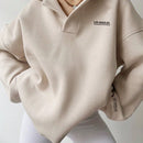 Essnce sudadera con capucha informal con estampado de letras para mujer, para uso diario