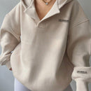 Essnce sudadera con capucha informal con estampado de letras para mujer, para uso diario