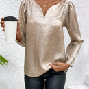 Prive Camisa Plisada Brillante