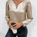 Prive Camisa Plisada Brillante