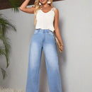 LUNE Pantalones Jeans Casuales De Pierna Recta