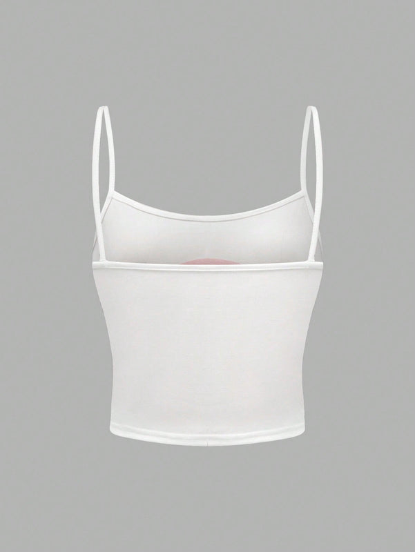 Top De Tanque De Camisola Impreso Con Logotipo Para Mujer