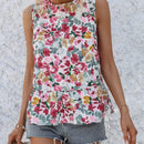 VCAY Blusa Sin Mangas Con Estampado Floral Para Mujer