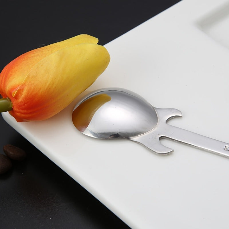 1 Unidad, Cuchara En Forma De Guitarra Creativa Para Café, Té, Postres, Helados, Accesorios De Cocina De Acero Inoxidable, Utensilios De Cocina, Cubiertos