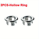 2/4pcs Cubierta de Desbordamiento de Agujero de Fregadero de Plástico para Cocina y Baño, Tapa de Desagüe de Baño, Tapón Redondo de Desbordamiento para Lavabo