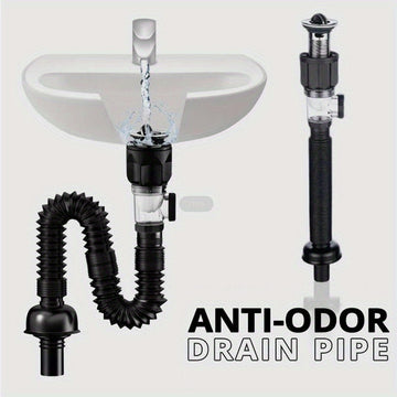 Conjunto de tubería de desagüe universal, tubo retráctil de desodorante para desagüe de alcantarillado, manguera de agua para lavabo, desagüe para baño y accesorios de cocina