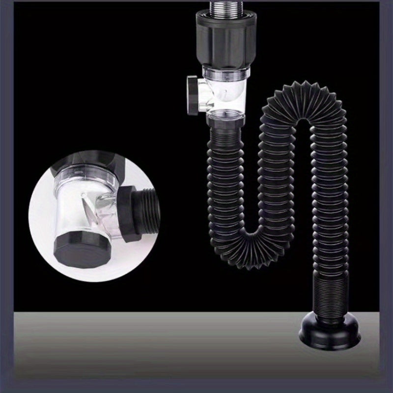 Conjunto de tubería de desagüe universal, tubo retráctil de desodorante para desagüe de alcantarillado, manguera de agua para lavabo, desagüe para baño y accesorios de cocina