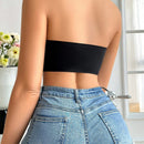 Sujetador Acolchado Con Broche Frontal Y Realce Para Mujer, Negro