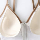 NEW 1 Pieza Sujetador Deportivo Push-up Sin Aros, Comodo Y Transpirable, Con Cremallera Frontal, Cuello En V Profundo, Con Diseno Envuelto En El Pecho Y La Espalda Para Correr, Hacer Yoga Y Hacer Ejercicio