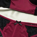 Nina Bonheur 1 set de sujetador y braguita sexy para mujer con encaje y aro de soporte