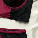 Nina Bonheur 1 set de sujetador y braguita sexy para mujer con encaje y aro de soporte
