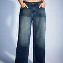 Forever 21 Jeans De Pierna Recta Con Bolsillo En Diagonal