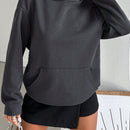 Sudadera con capucha con aislamiento termico y bordado de letras, 95% algodon