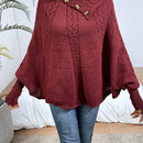 LUNE Sueter Tipo Capa Con Cuello Irregular Para Mujer